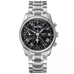 浪琴(LONGINES)手表名匠系列钢带三眼大气自动机械表男士手表L2.673.4.51.6 男士手表